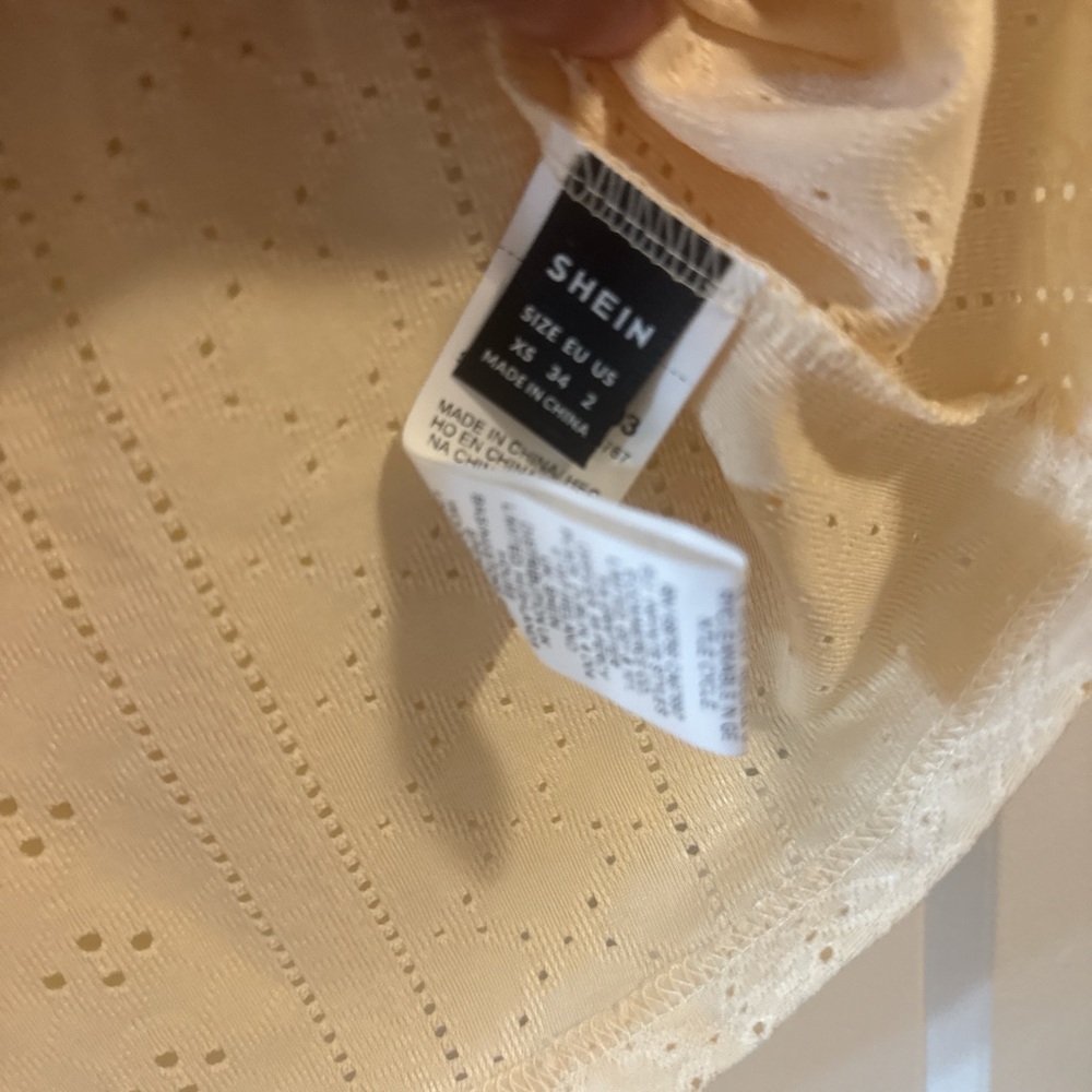 SHEIN Cream Blouse